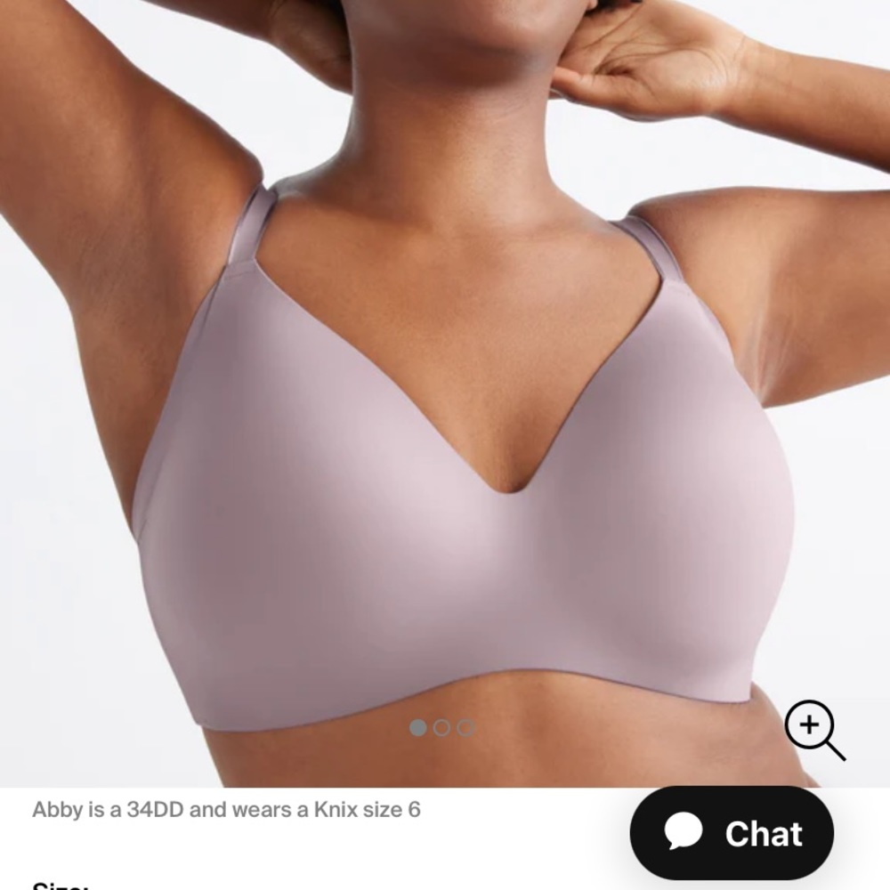 NWT KNIX Wingwoman bra size 6 lavender
